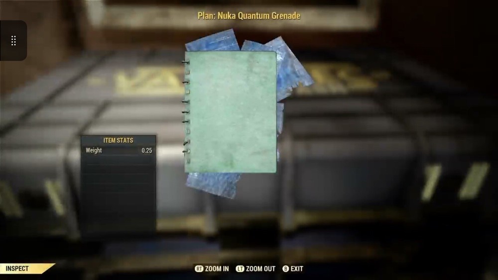 (Xbox) Nuka Quantum Grenade Plan