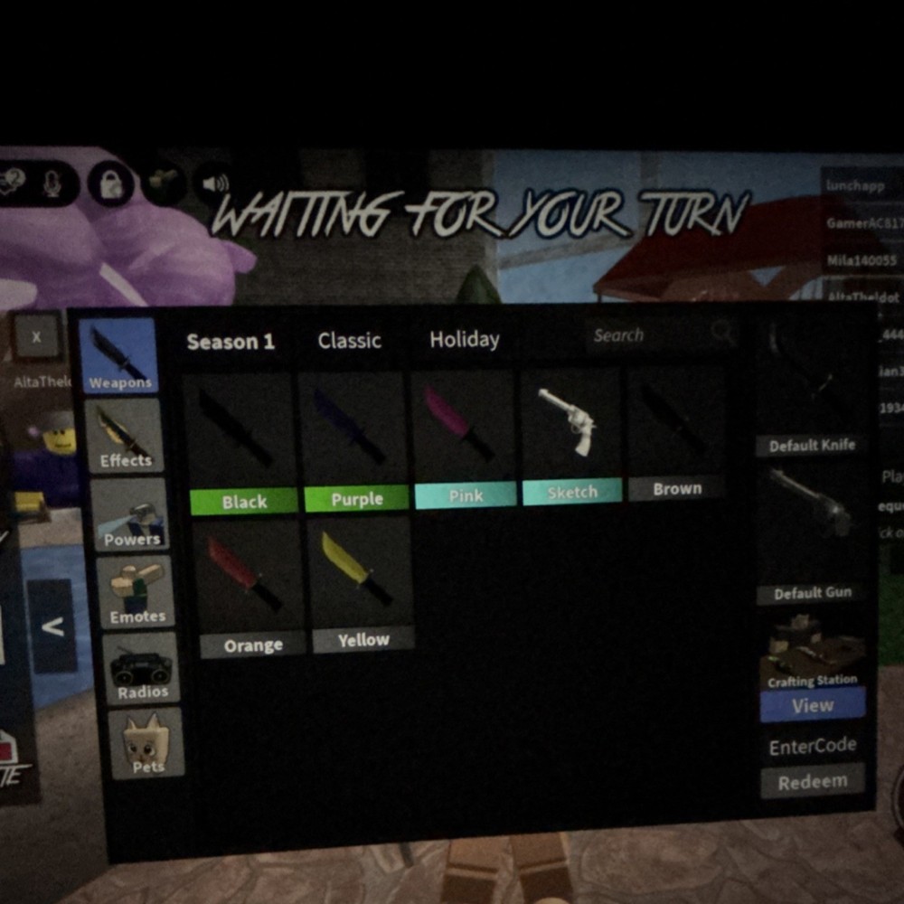 A stack of mm2 items rare not untamable anymore