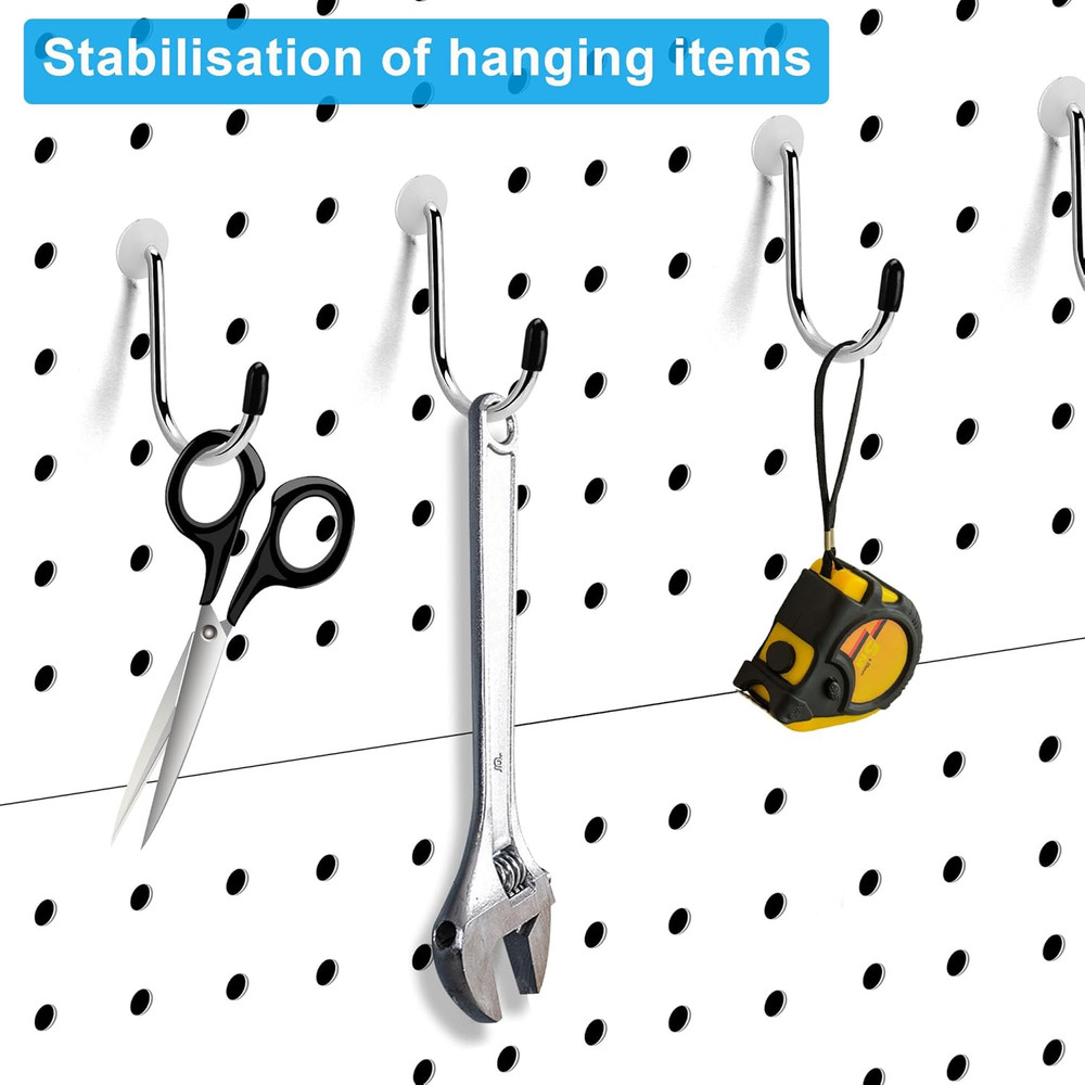 Pegboard Hook Locks, Peg Board Plugs, for Stopping Hooks from Falling Off, 120PC