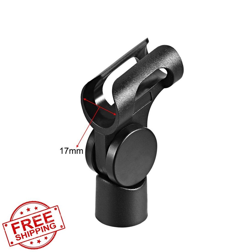 uxcell 4Pcs Universal Microphone Mic Clip Holder 17mm