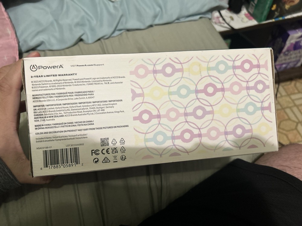 PowerA Pokémon Sweet Assortment Nintendo Switch Wired Controller Case