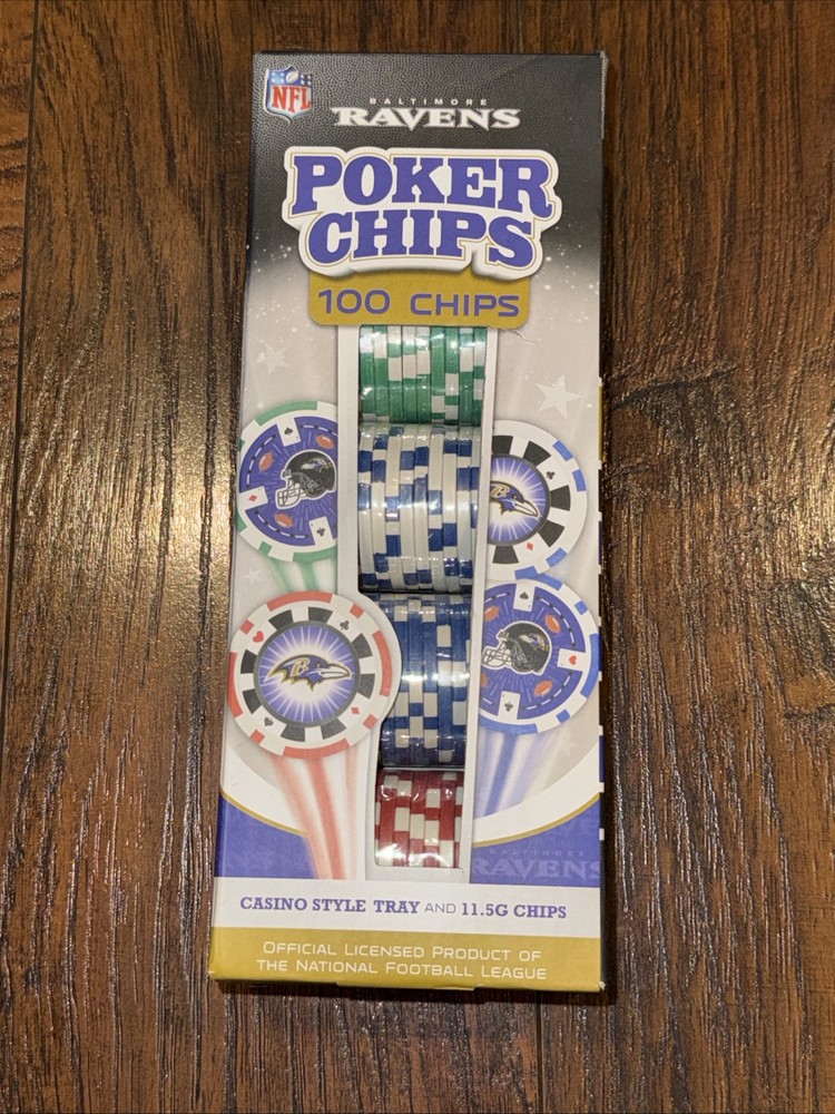 NEW Baltimore Ravens NFL Poker Chips 100pc