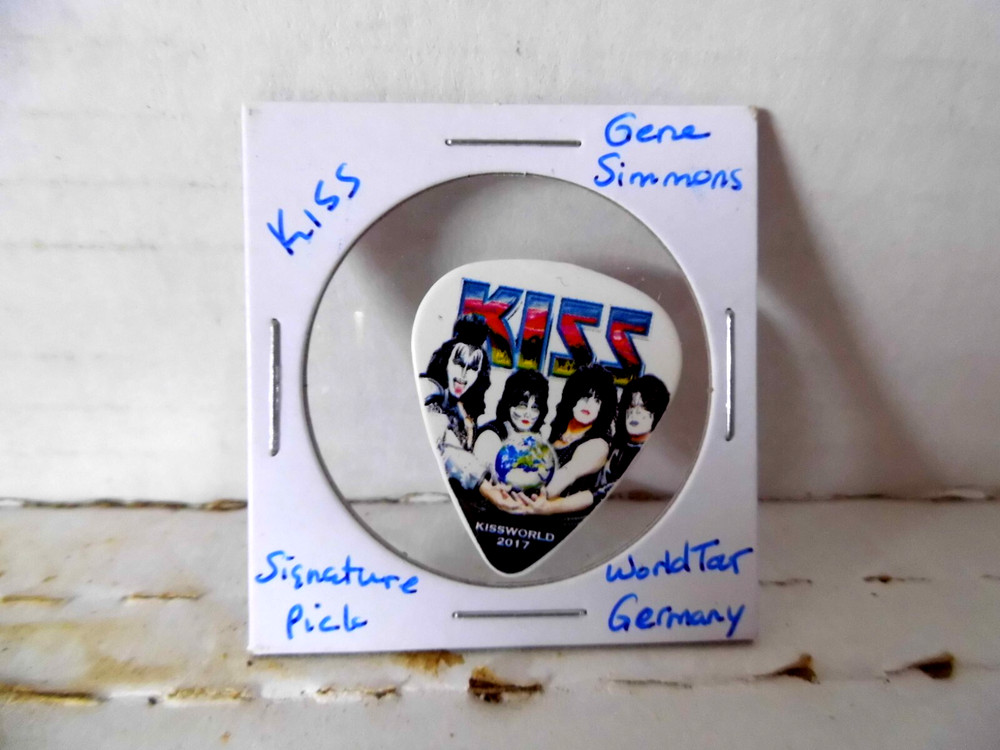 KISS "GENE SIMMONS" WORLD TOUR GERMANY GUITAR PICK~READ DESCRIPTION (#17/16)
