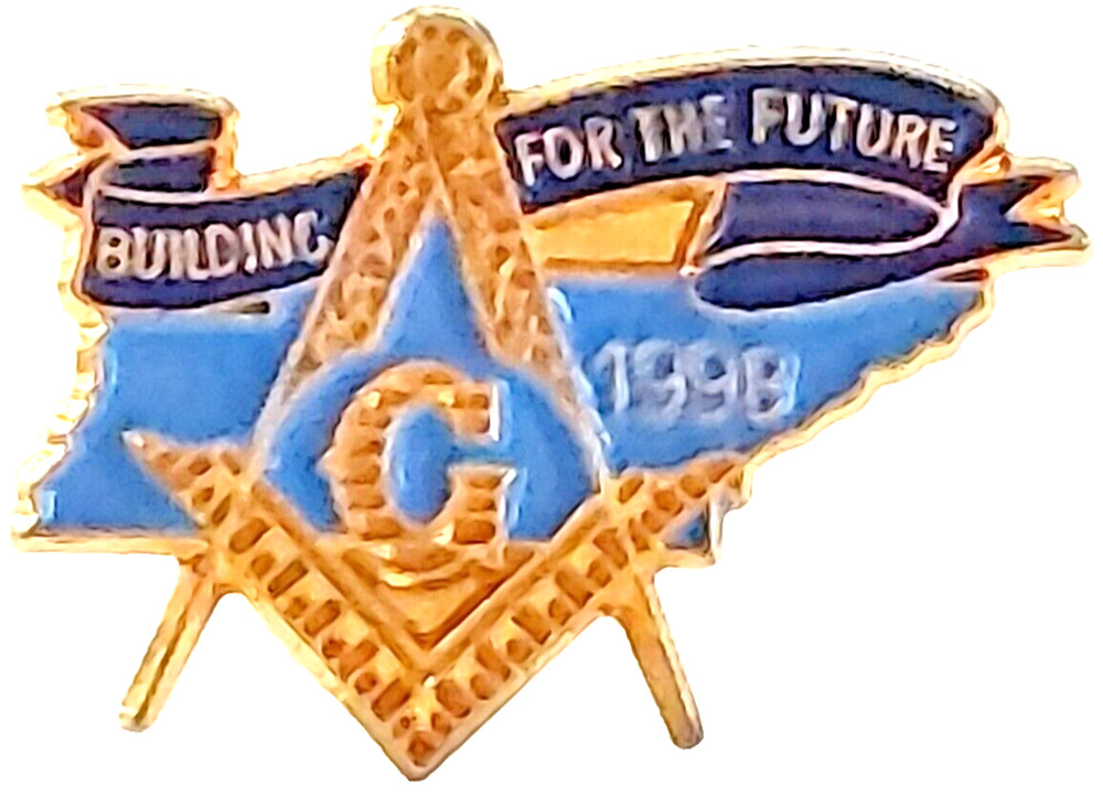 Masonic "Building For The Future" 1998 Lapel  Pin