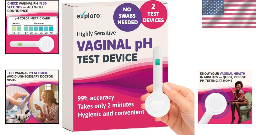 Vaginal pH Testing Made Easy - Dual Kit for Yeast and BV Detection