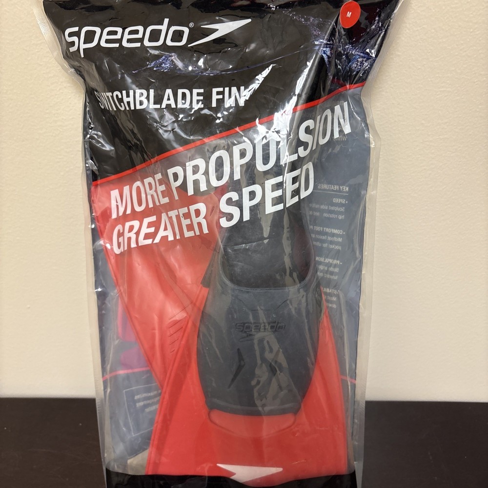 Speedo Switchblade Swimming Fins,  Medium NEW