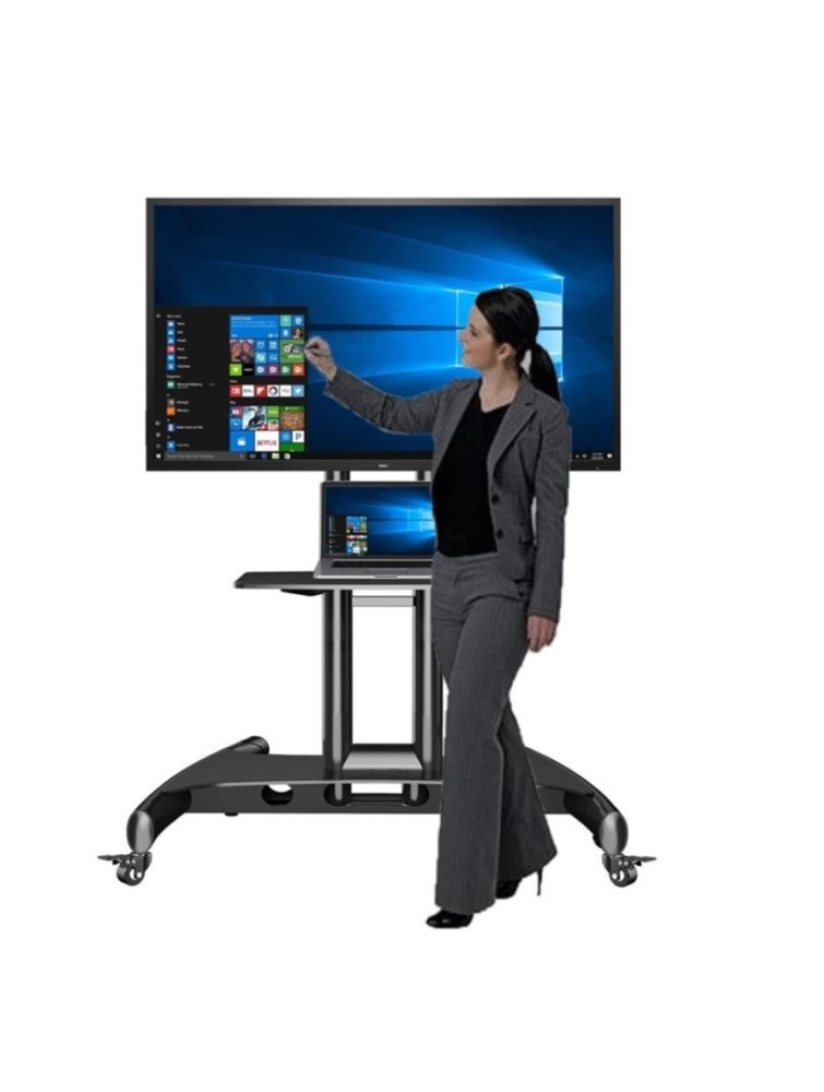 Dell C7017T Interactive Whiteboard With Mobile Stand_ Windows 11