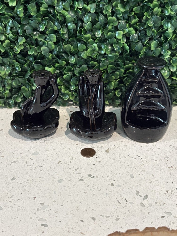 3 Ceramic Cone Incense Holders Wholesale