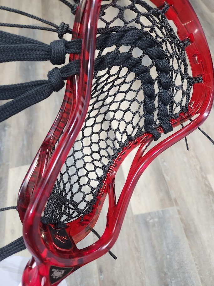 Attack Pocket: New ECD ION Ruby Red Mid Low Pocket Lacrosse Head LAX HERO 4.0