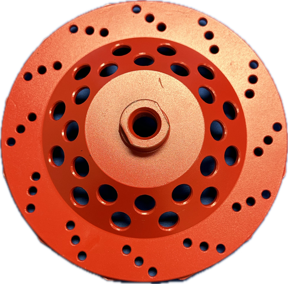 Vantage diamond tooling, Double Pine nuts 7''. Medium bond, Coarse. Threaded