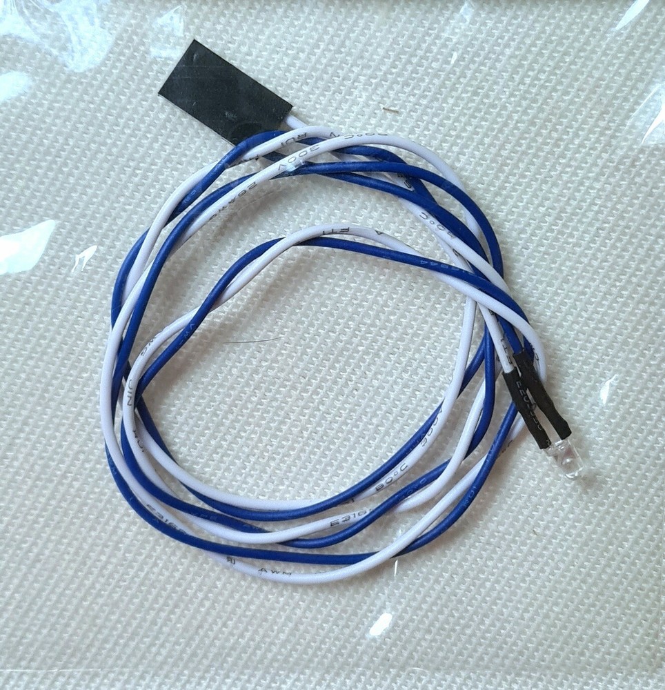 Computer Case Panel 3mm Purple LED Light 12VDC 16" Wires Universal Fit Tailed
