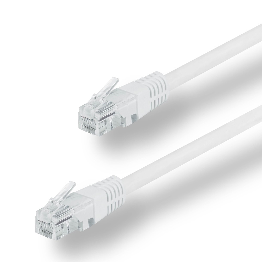 1x 1.5ft White CAT5E Network Wire LAN Cable Patch Cord Ethernet Internet Router