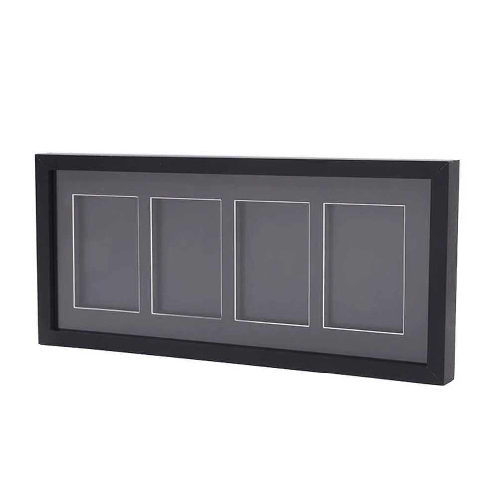 Trading Card Display Frame - Wall Mount Baseball Card Display 4 Standard Cards