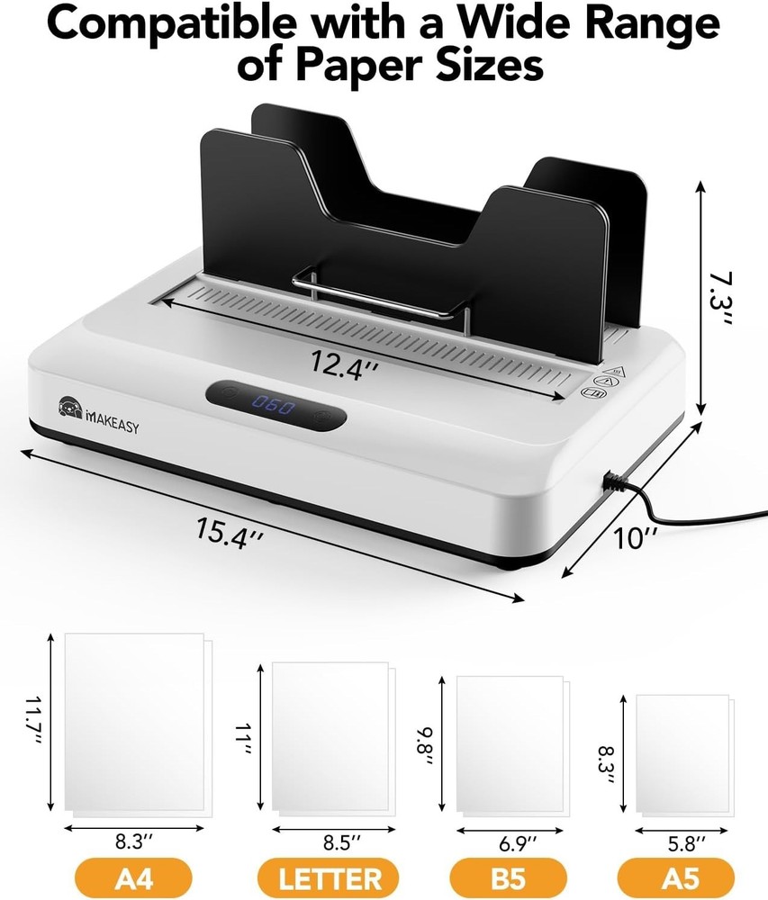 User-Friendly Thermal Binding Machine - Auto Shut-Off & Overheating Protection