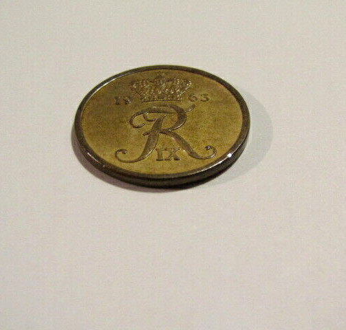 Denmark 1963 5 Ore Au Coin