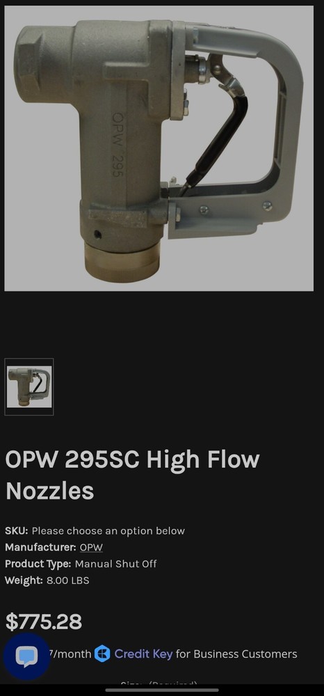 OPW 295 Nozzle