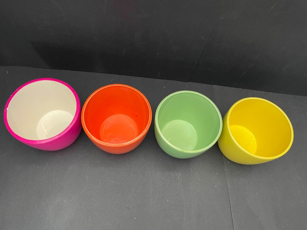 Assorted Neon Ceramic Planters (4)