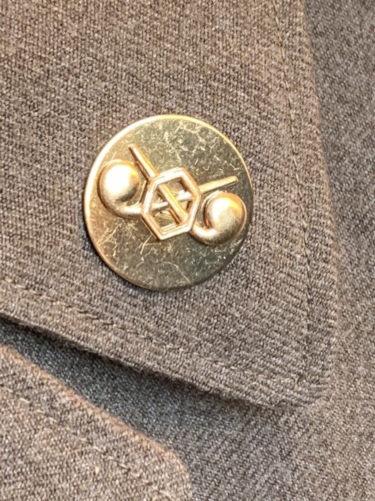 WW2 ORIGINAL 69th INFANTRY DIVISION ARMY GREEN WOOL UNIFORM (EBY)