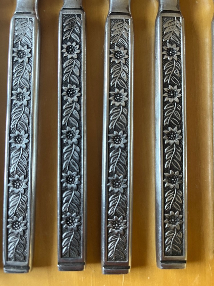 Japan Lifetime Mediterranean Flatware set 59 pieces with box.