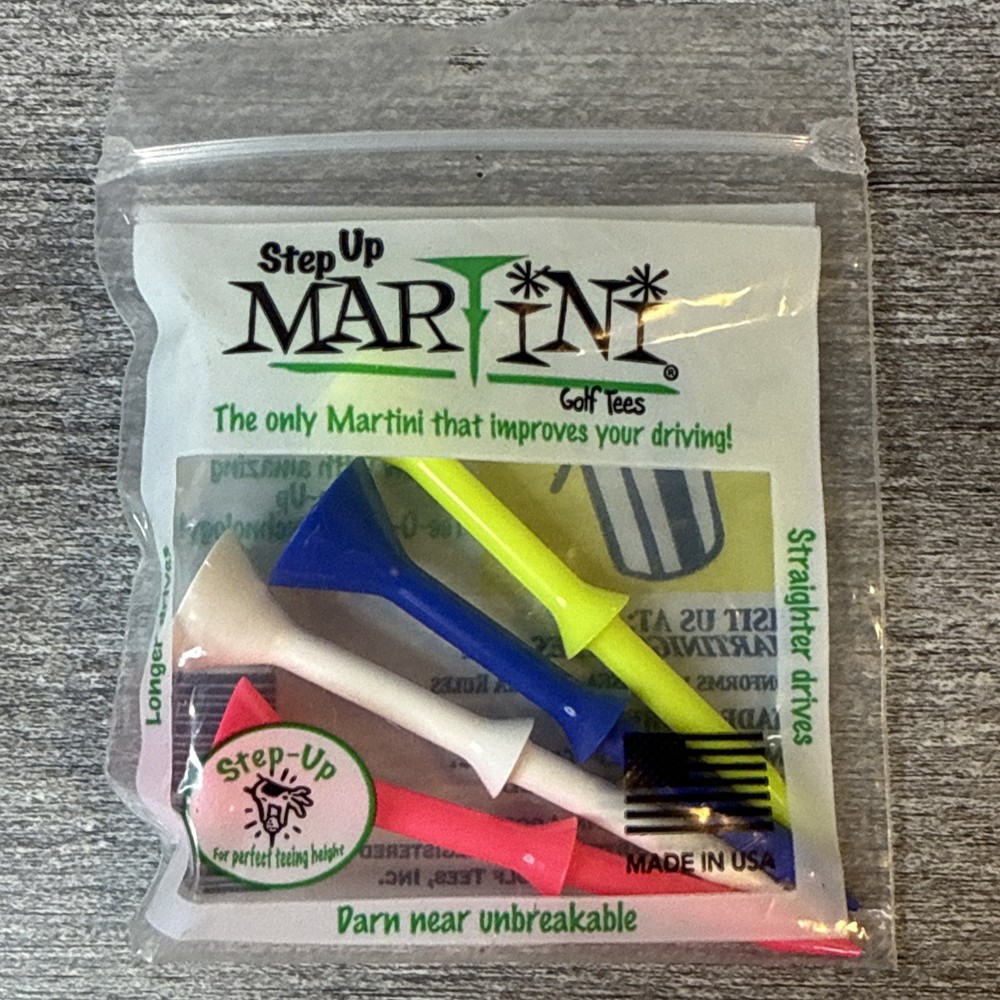 Martini Step-Up Golf Tees 3-1/4" 4 Pack