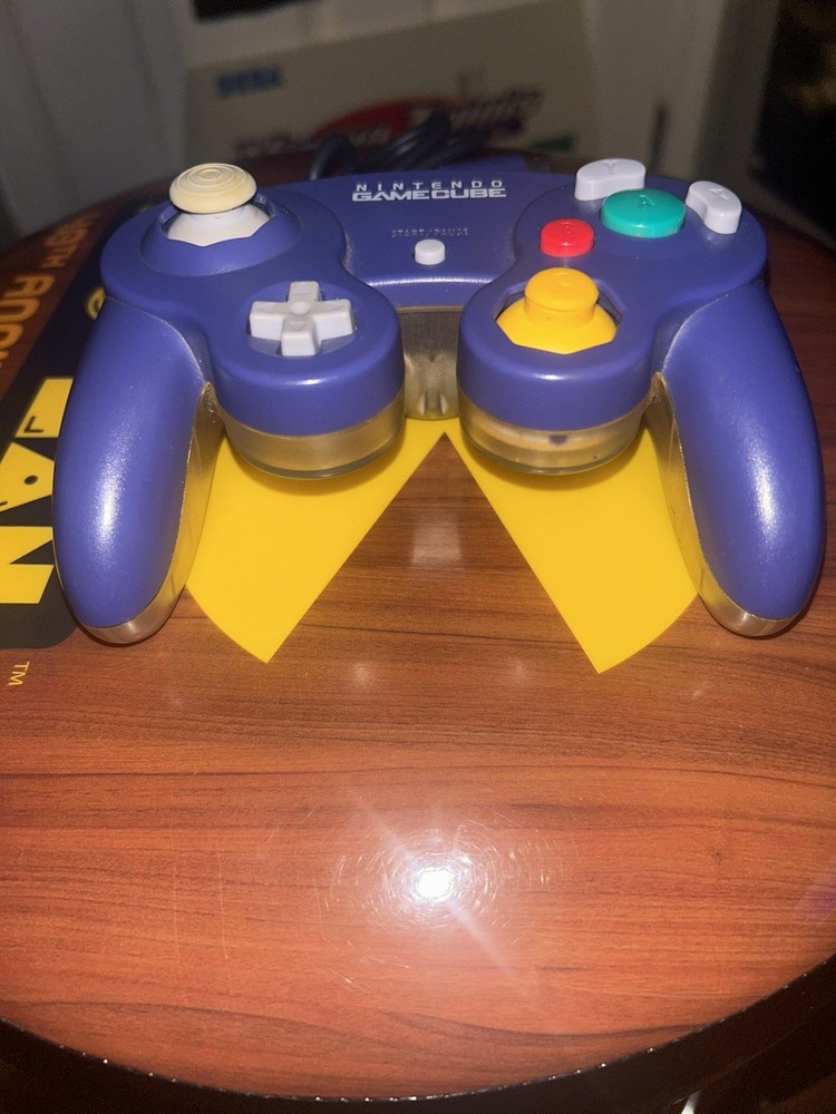 Nintendo Gamecube Controller Indigo Purple/Clear DOL-003 OEM Clean Tested