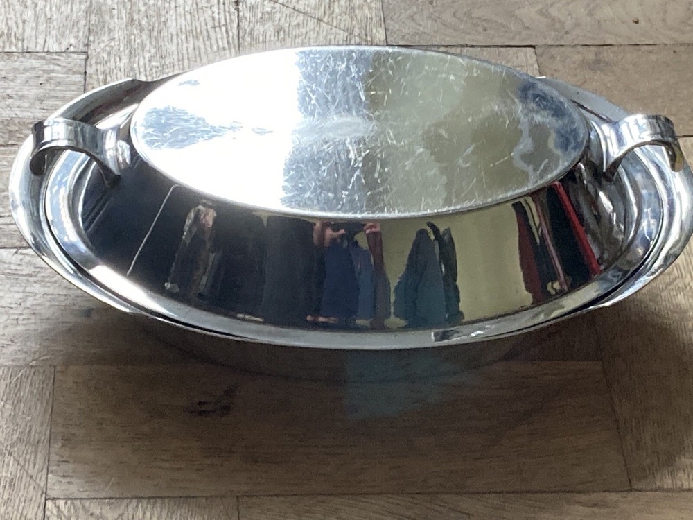 Silver Plated Art Deco Entrée Dish