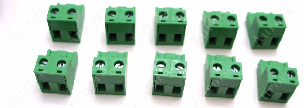 (10) 2 Pin / Pole - 7.62mm -Pluggable Connector - Terminal Block - Phoenix Plug