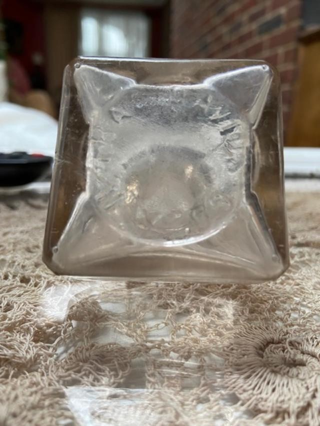 3 antique ink bottlers Caws Ink, Thad Davids & 8 sided sheared lip