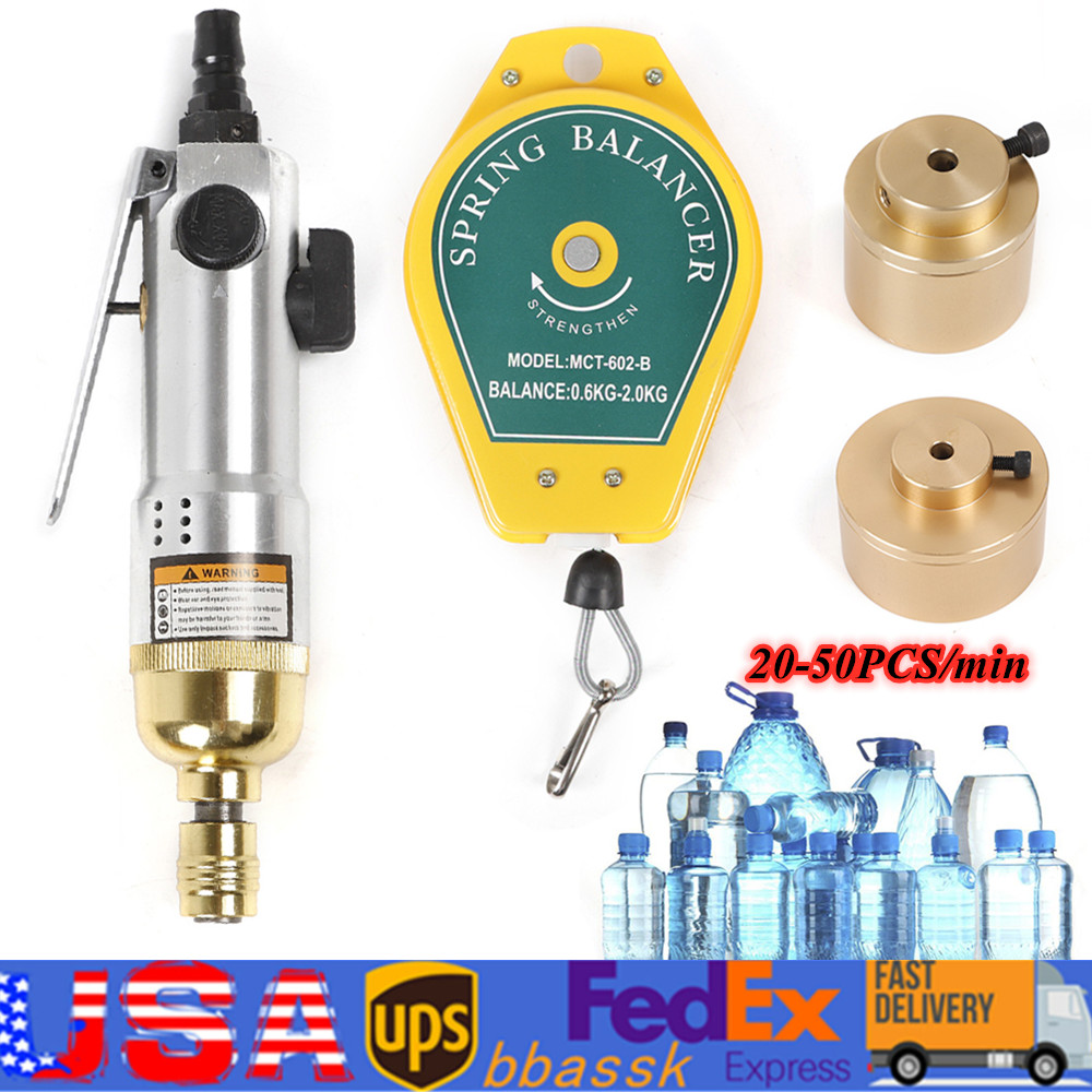 Handheld Pneumatic Bottle Capping Machine Screw Cap Capper Sealing Sealer Tool