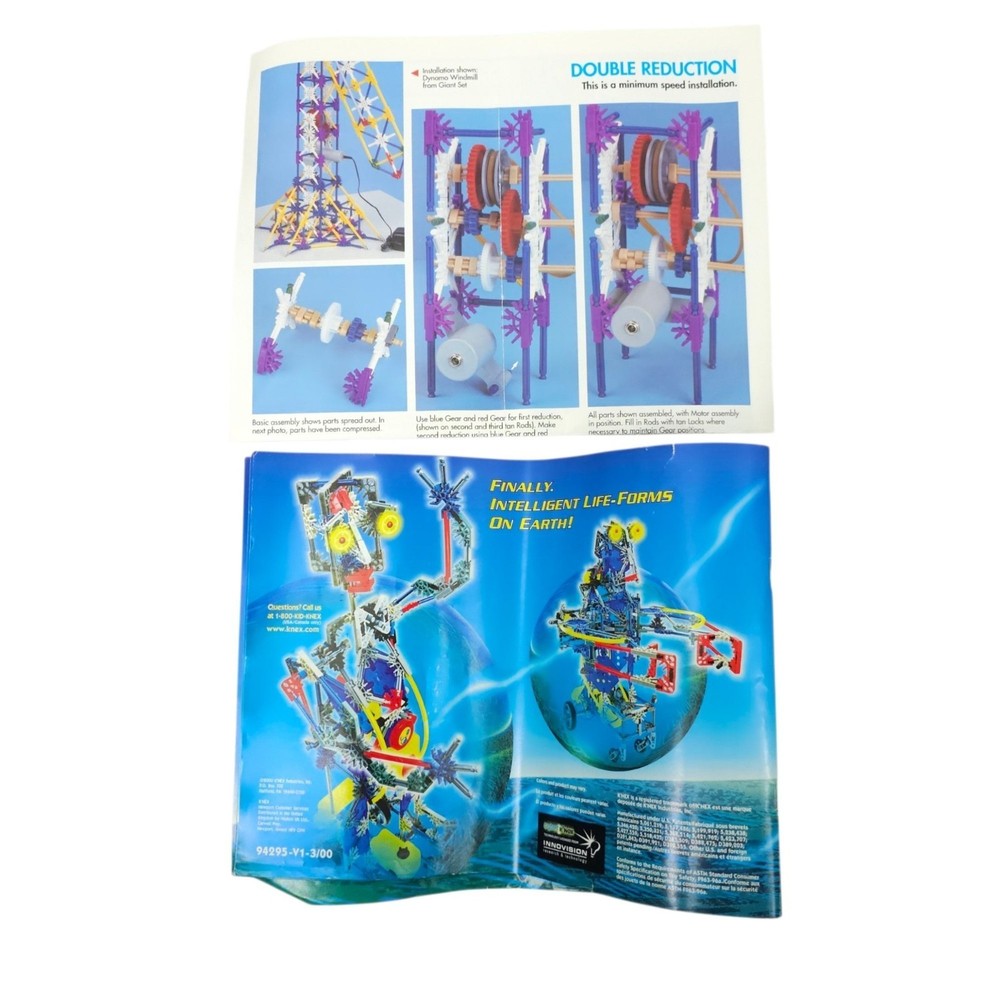 K'NEX Cyber Cybots Instruction Manual 18005 Programmable Robots 2000 Edition