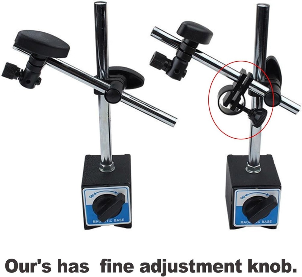 Magnetic Base for Dial Indicator Holder with Fine Adjustable Long Arm Tool St...