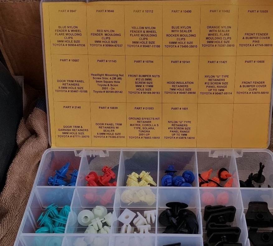 TOYOTA /LEXUS SPECIALTY RETAINERS KIT