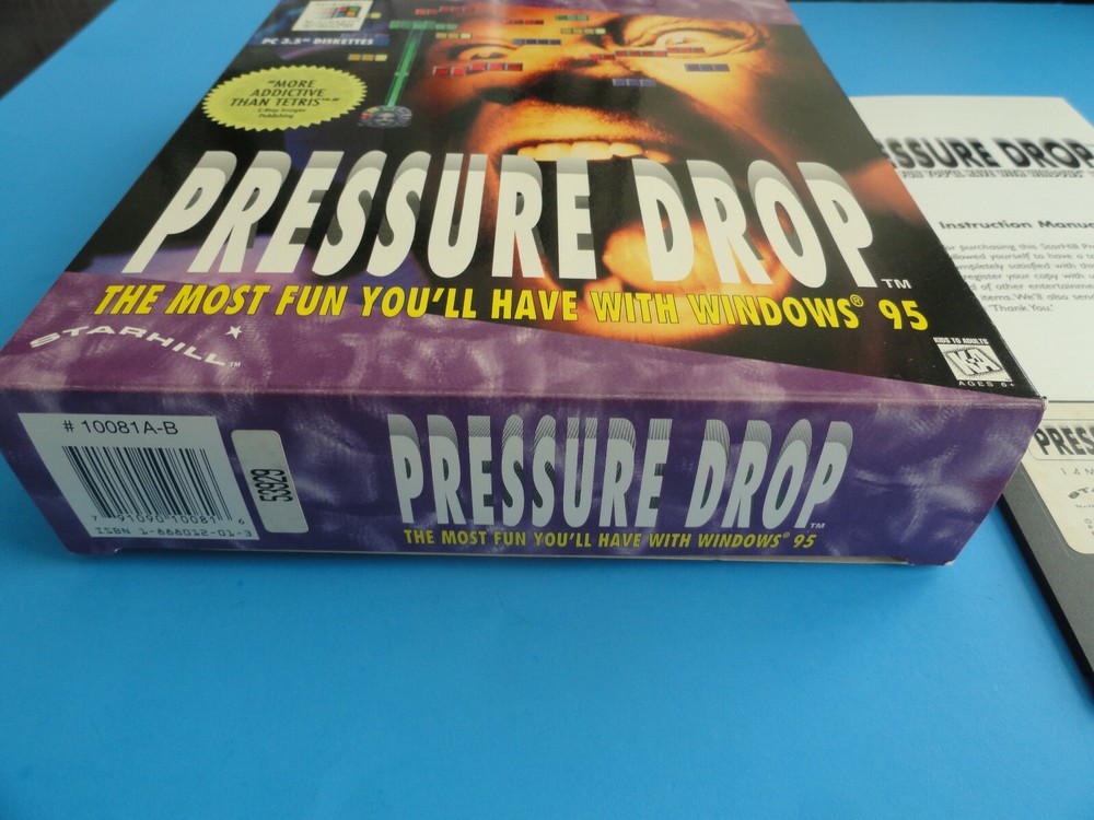 PRESSURE DROP - 1995 PC GAME 3.5" DISKETTS WINDOWS - BIG BOX- COMPLETE - CLEAN