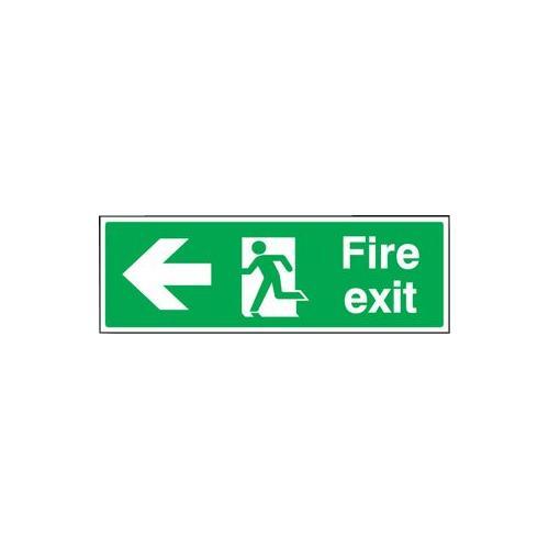 RT05745 12003L Plastic Hard Left Exit Fire Sign