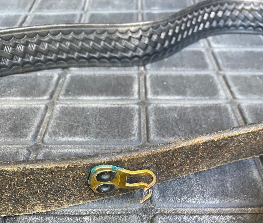 Black Leather Tooled Safariland Tactical Belt