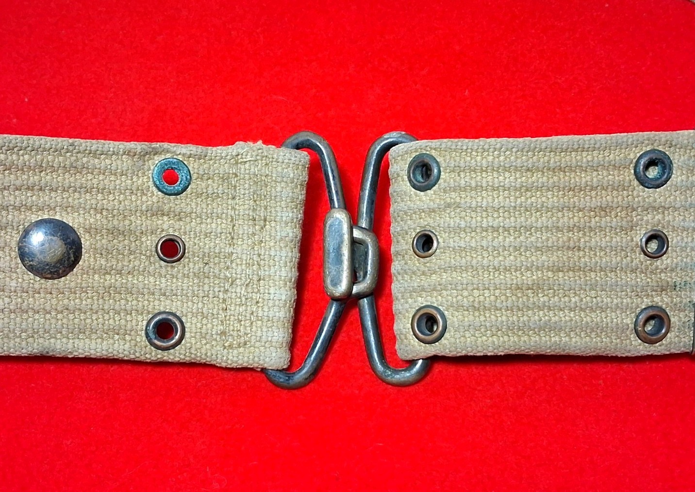 Original WWI US Combat Belt M1912 WW1 L.C.C. & Co 1918 Army AEF VG