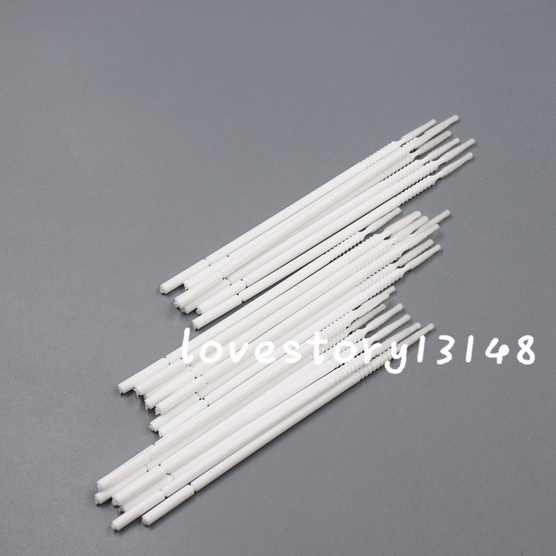 100 Pcs Dental Disposable Micro Brush Bendable Applicator Tips Long Cylidner