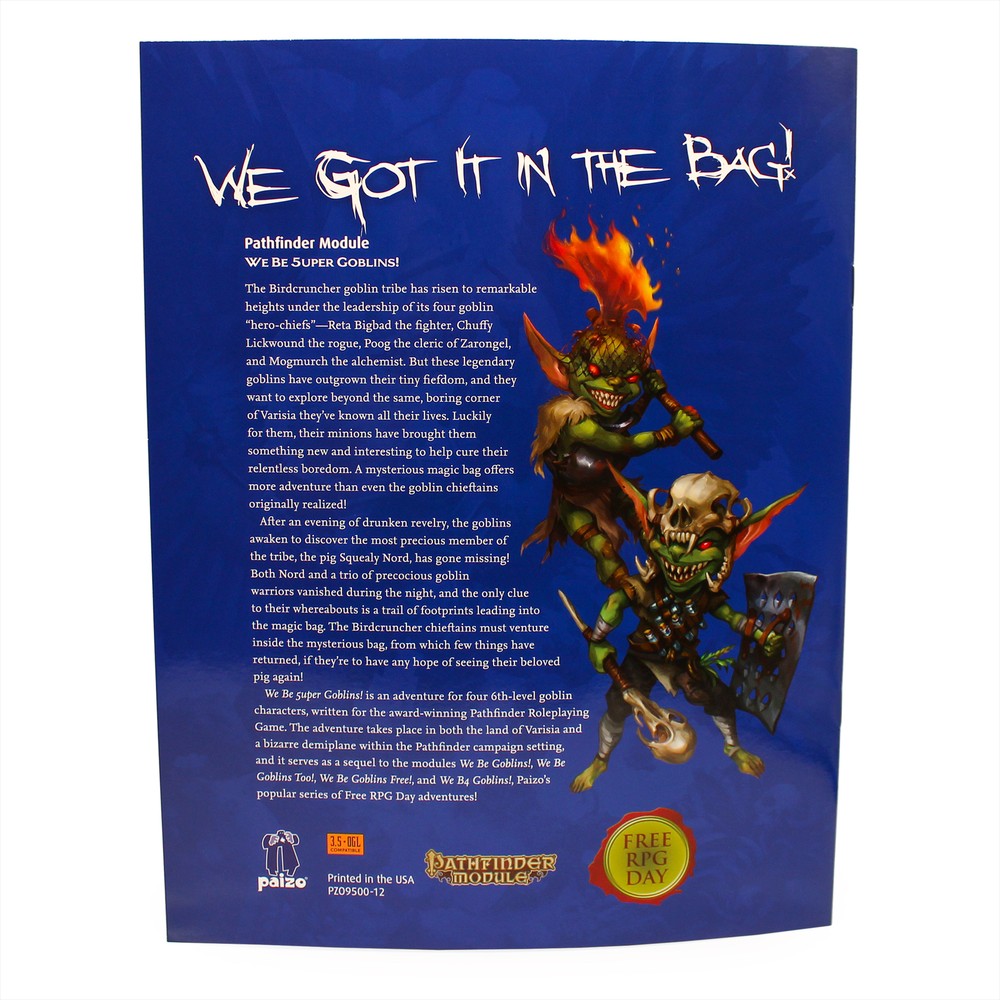 Pathfinder (RPG) Module: We Be 5uper Goblins!