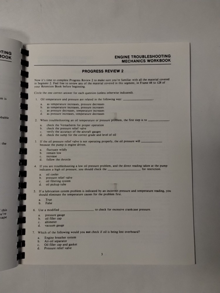 Continental The Professional Mechanics Training Program Engine Troubleshooting