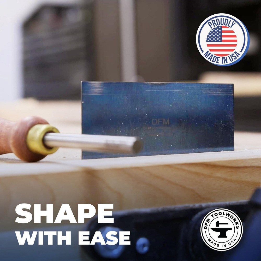 DFM Tool Works Rectangle Card Scraper - Precision Cabinet Multi-use Scraper f...