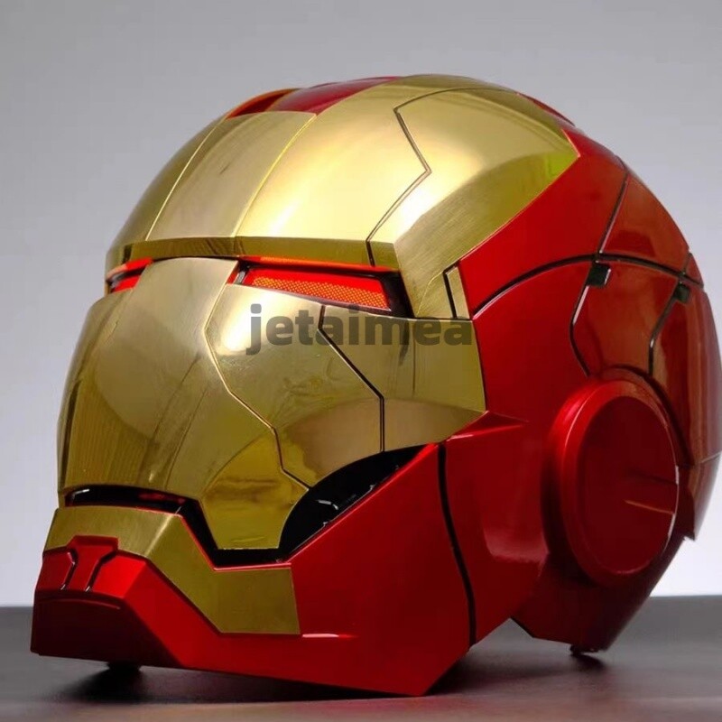 US! Iron Man Gold Mask Cosplay AUTOKING MK5 1:1 Helmet Wearable Voice-control