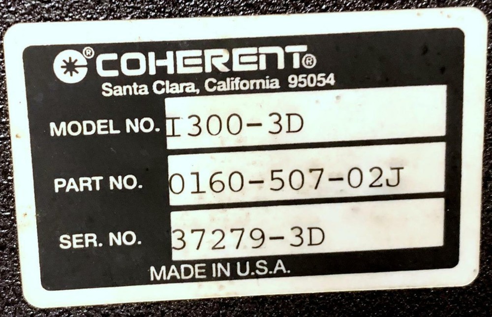 Coherent 3D Systems I300-3D Laser Emission Controller 0160-507-02J