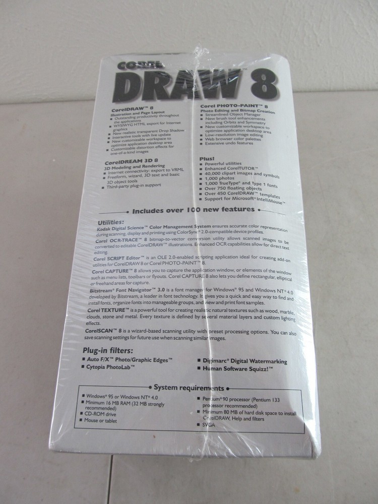 Coreldraw 8 New, Sealed Box