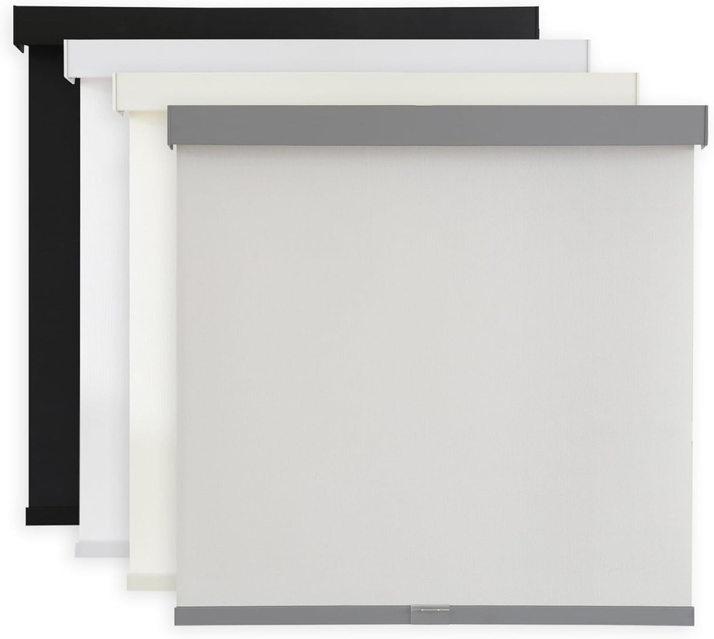 Light Filtering Roller Shades Cordless Blinds Windows 1% Openness Free-Stop