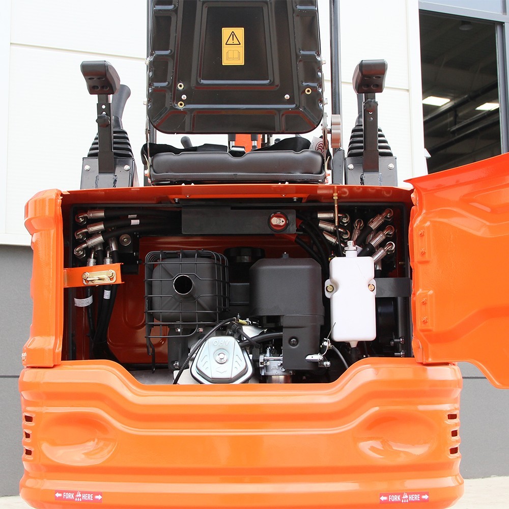 1 Ton Mini Excavator Mini digger Tracked with B&S Engine & Pilot Control System