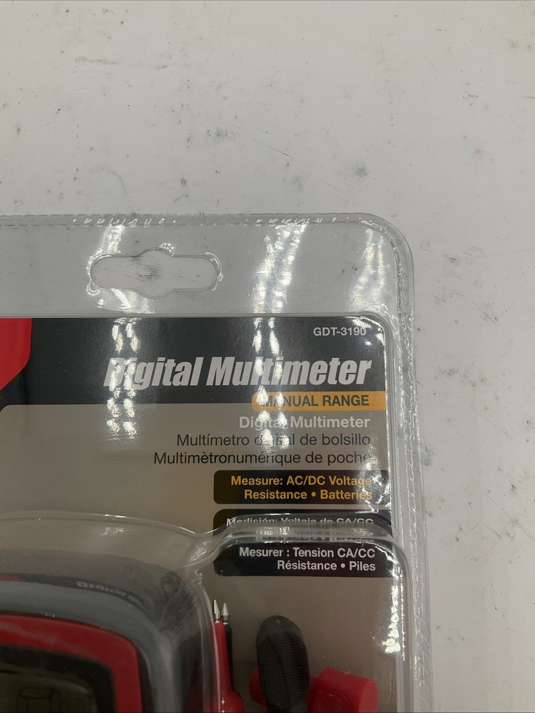 Gardner Bender 14 Range 4-Function Manual Ranging Digital Multimeter With Rubber