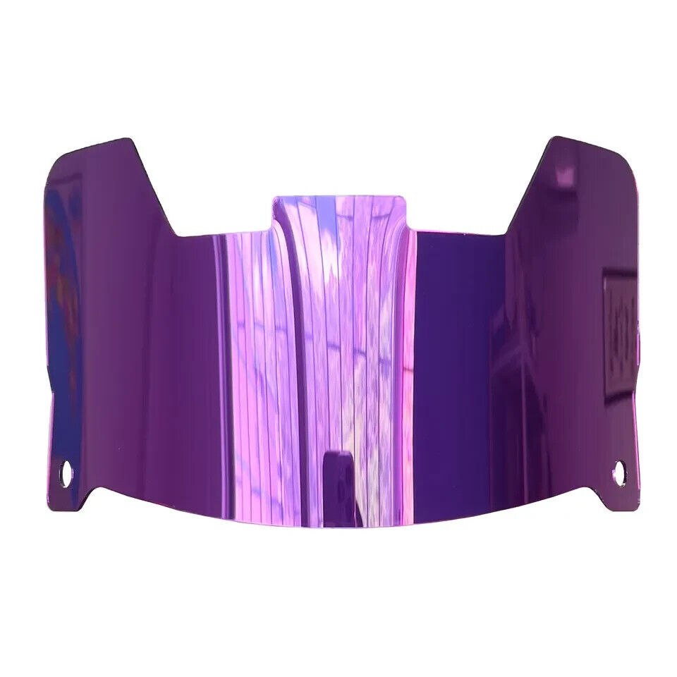 MIRRORED Full Size Football Helmet Visors Comes With Set of Clips DISPLAY ONLY