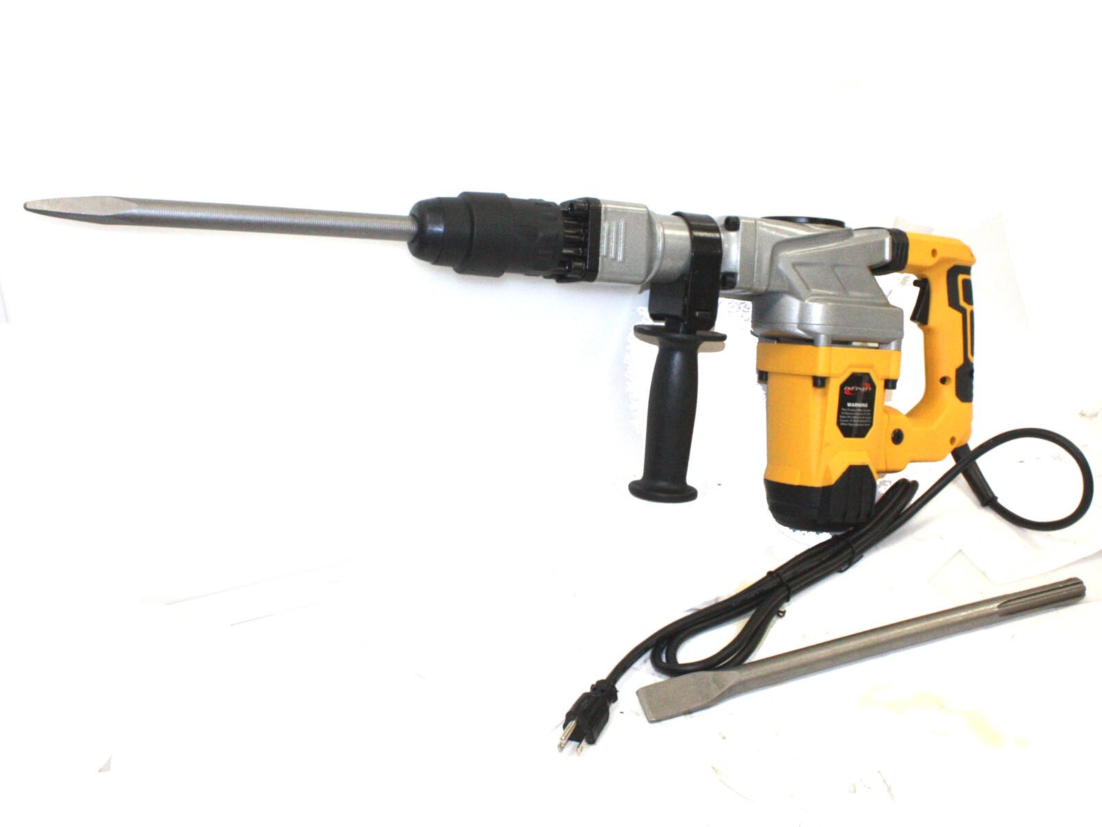 1300W SDS MAX ELECTRIC DEMOLITION HAMMER 4000 BPM 12A W/SDS-MAX SHOVEL & CHISELS