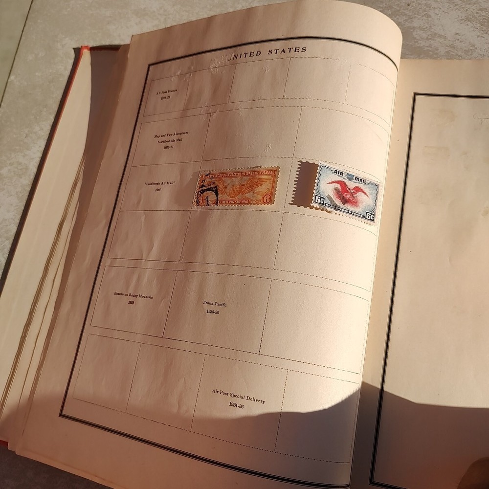 MODERN POSTAGE STAMP ALBUM With Some Stamps