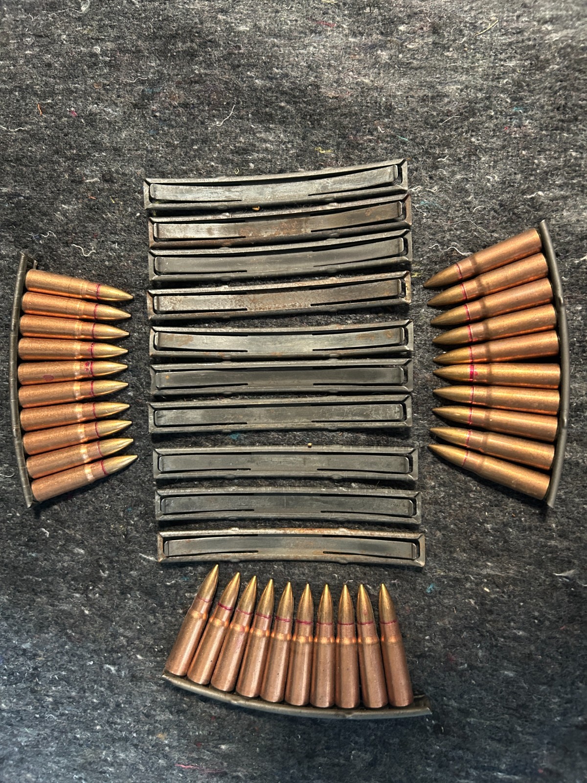 10 SKS Stripper clips 7.62x39 Rare Chinese Vietnam Surplus 10Rounds